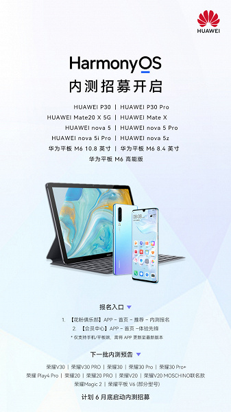 Бета-версия HarmonyOS 2.0 для Huawei P30, P30 Pro, Mate 20 X, Mate X, nova 5 вышла в Китае. Компания набирает добровольцев для ее тестирования 1 c32741812d9c52aab1998fb355716e90